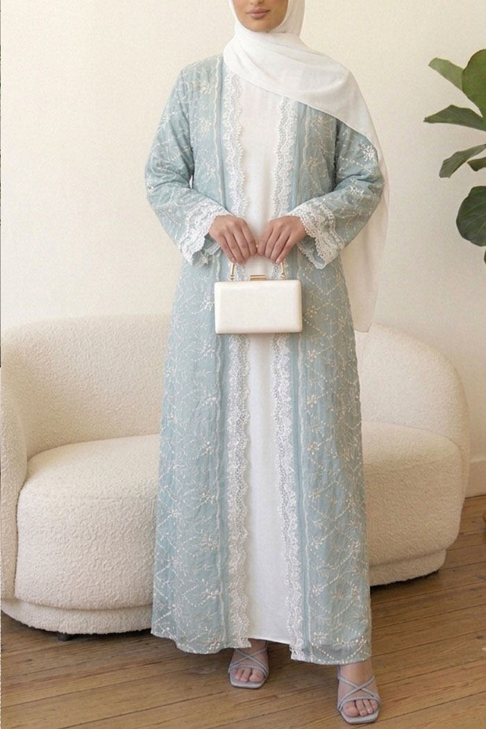 Layla Cotton Embroidered Abaya